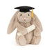 Jellycat Bashful Bunny With Graduation Outfit