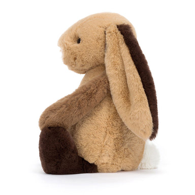 Jellycat Bashful Patchwork Brown Bunny - Medium