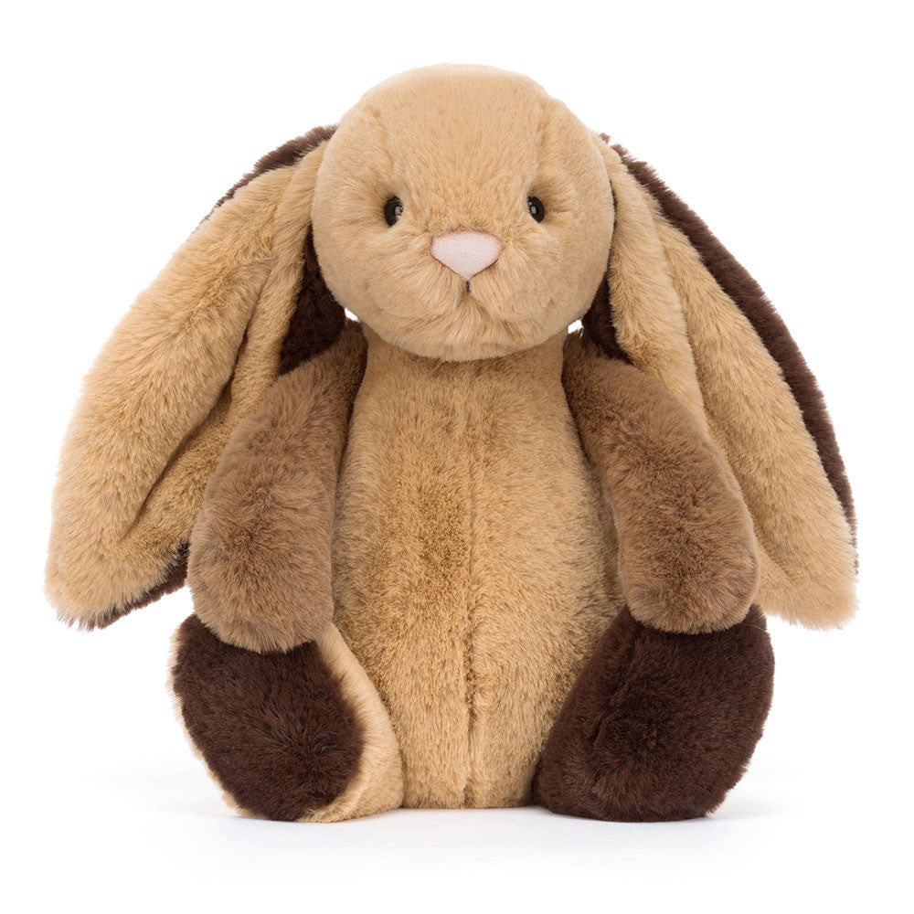 Jellycat Bashful Patchwork Brown Bunny - Medium