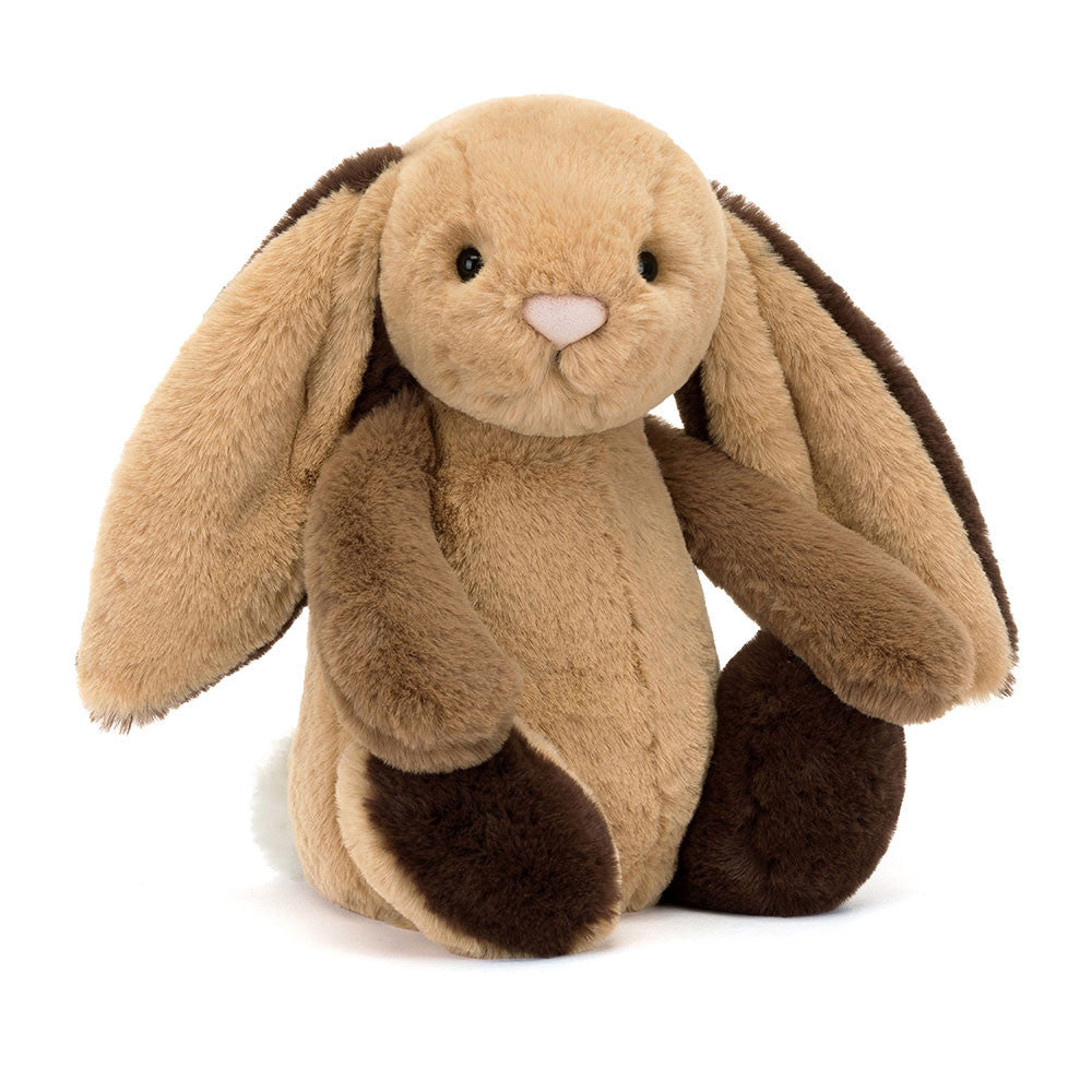 Jellycat Bashful Patchwork Brown Bunny - Medium
