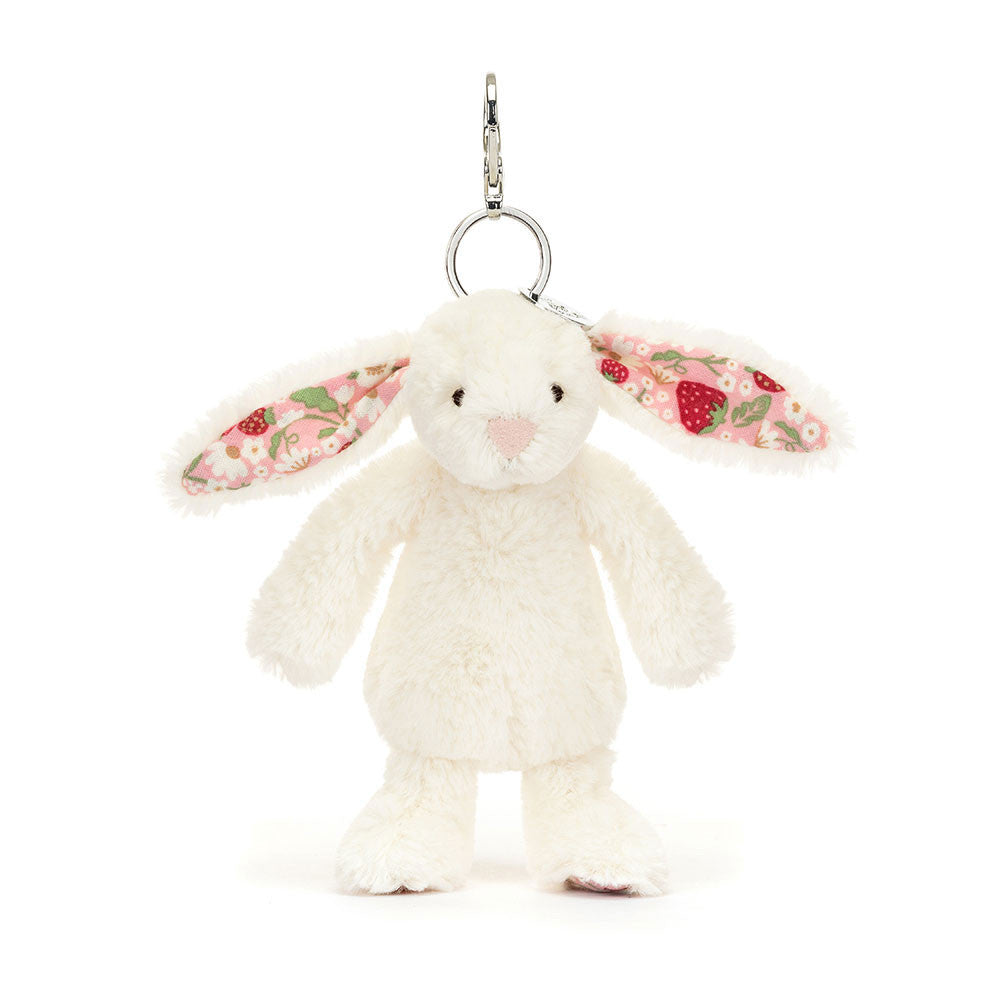 Jellycat Blossom Cream 'Berry' Bunny Bag Charm