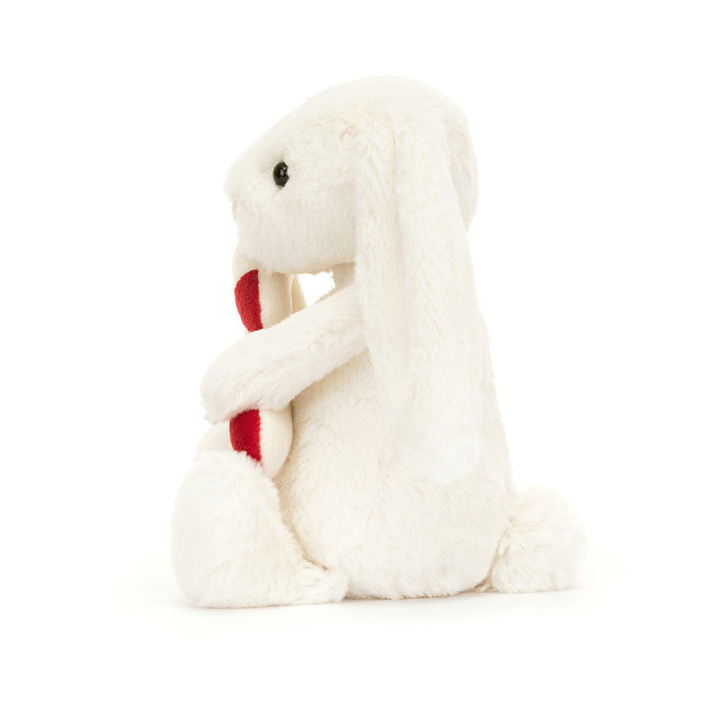 Jellycat Bashful Bunny With Candycane    