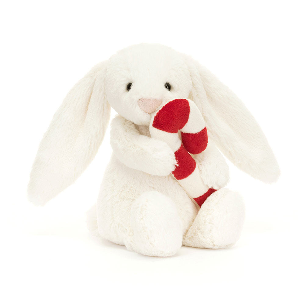 Jellycat Bashful Bunny With Candycane    