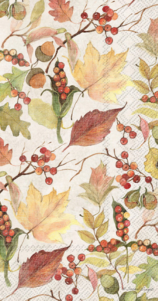 Leaves and Berries - Hostess Napkins    