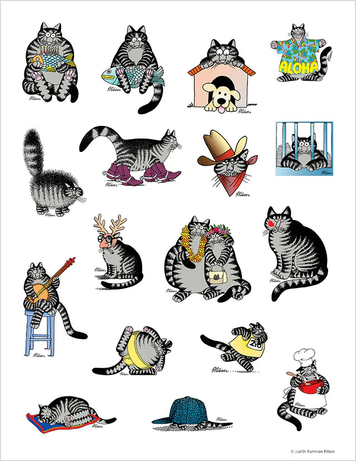 B. Kliban Cat Stickers Sticker Book
