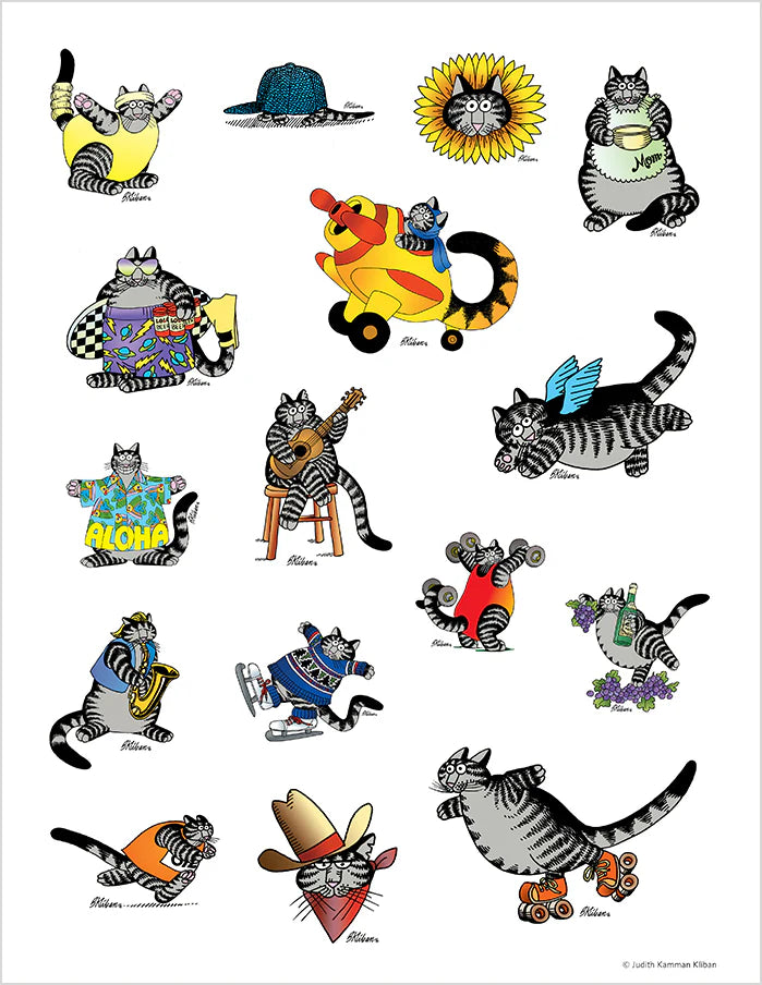 B. Kliban Cat Stickers Sticker Book