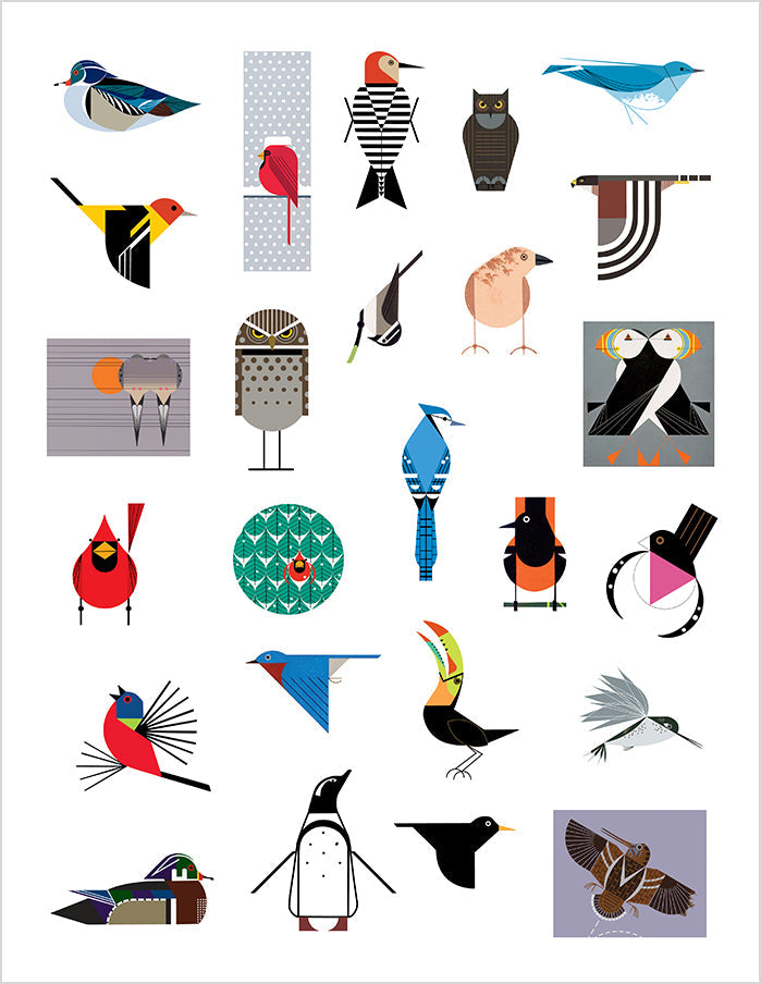 Charley Harper's Birds Sticker Book    