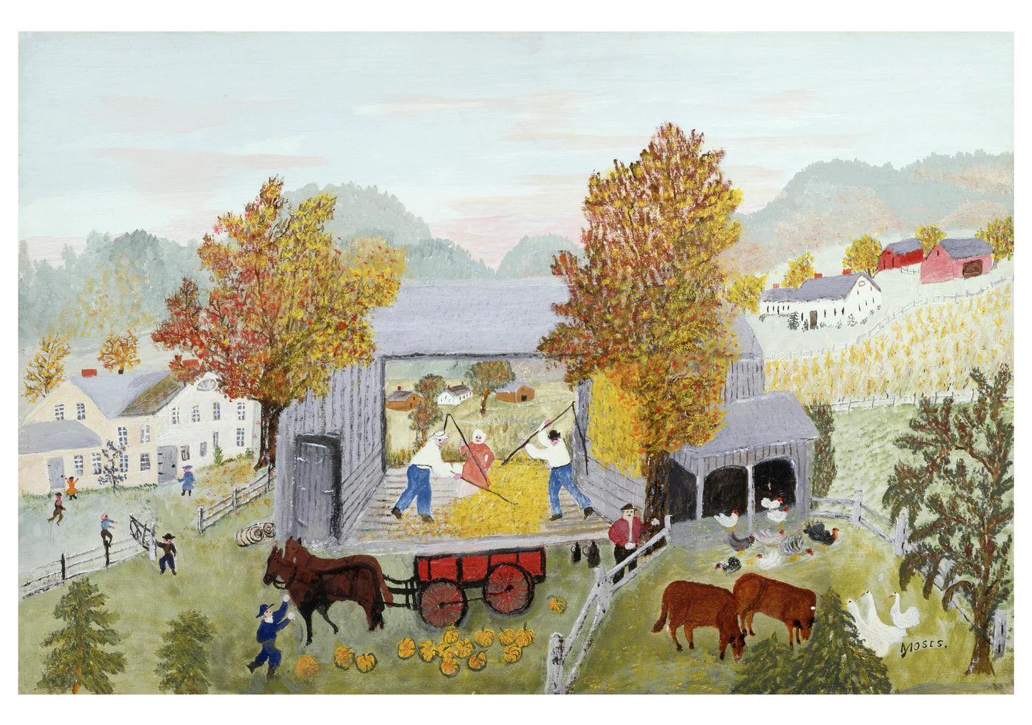 POM Grandma Moses Boxed Notecard Assortment