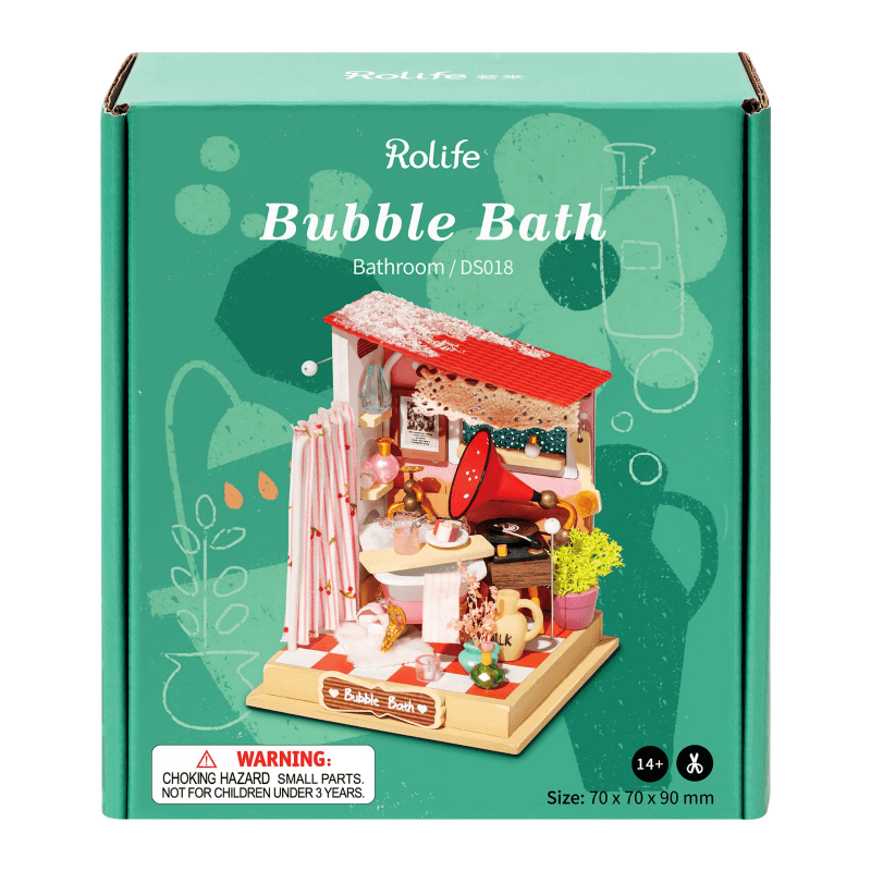 Robotime Rolife Bubble Bath Bathroom    