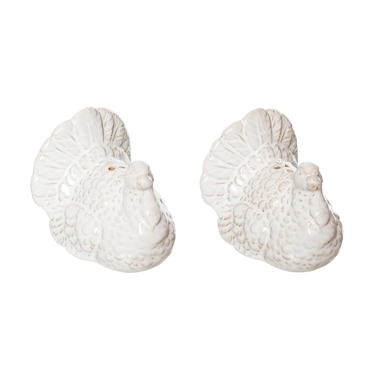 Ivory Turkey Salt and Pepper Shakers