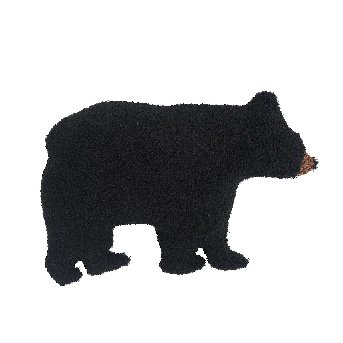 Black Bear Shaped Throw Pillow