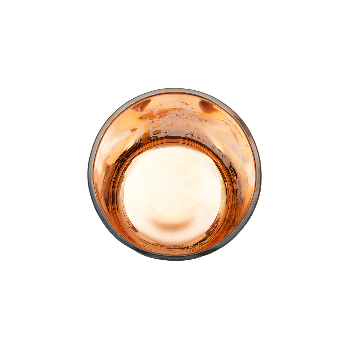 Spooky Cemetery With Orange Votive Holder