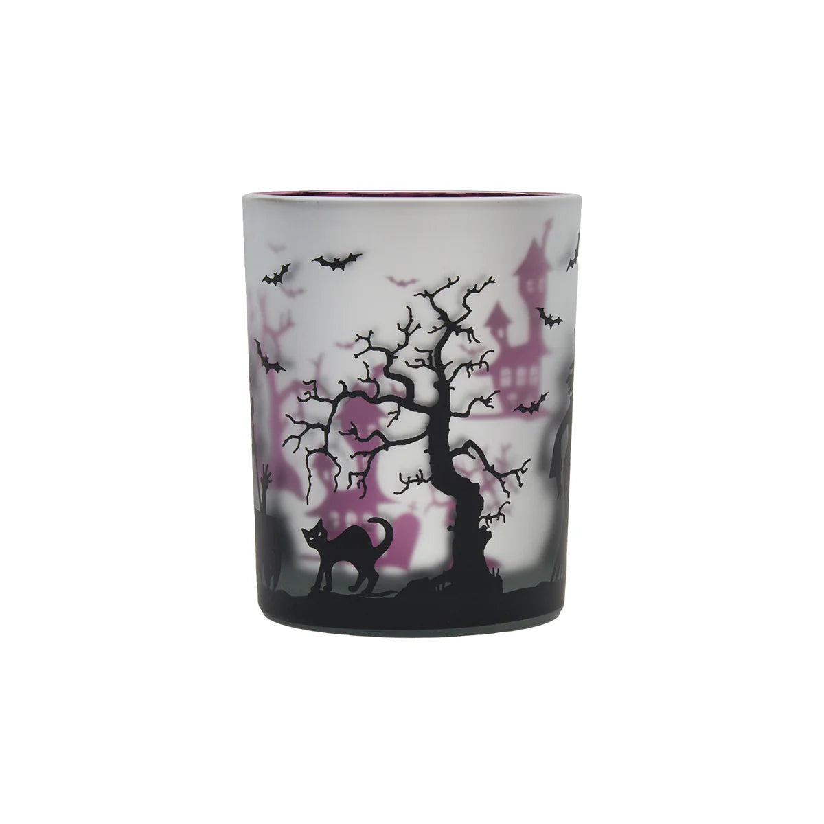 Halloween Tree With Purple Votive Holder