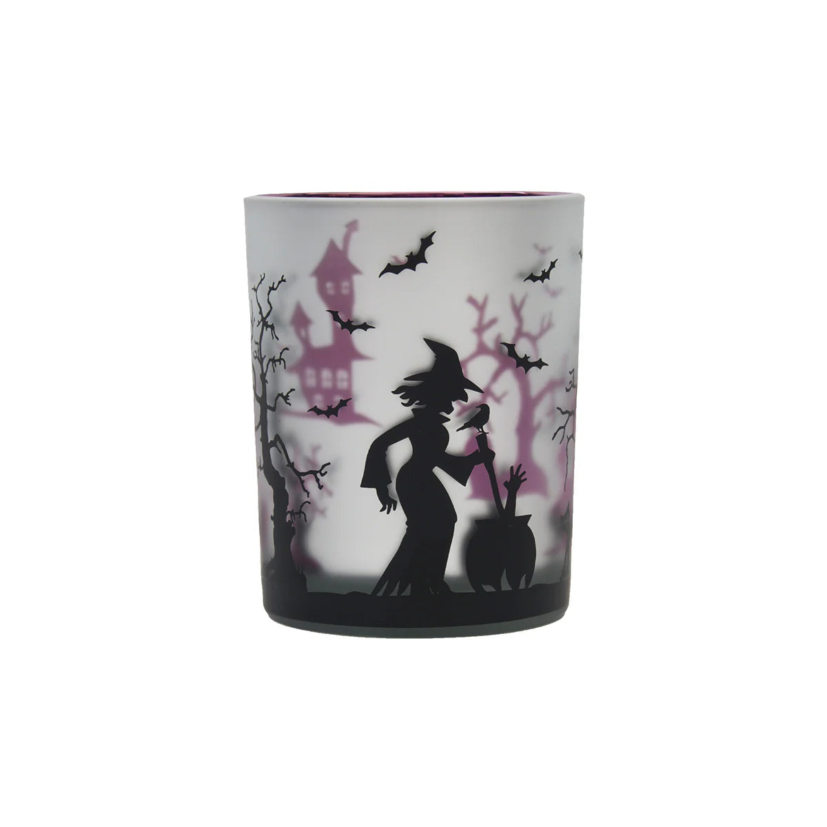 Halloween Tree With Purple Votive Holder