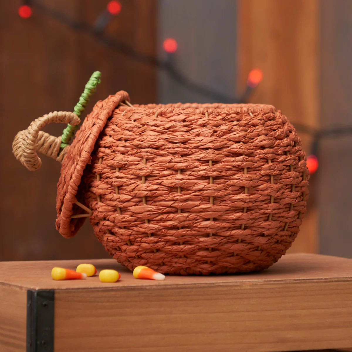 Woven Pumpkin Basket