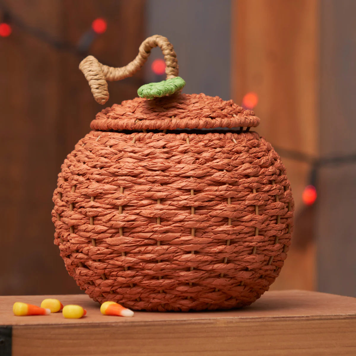 Woven Pumpkin Basket