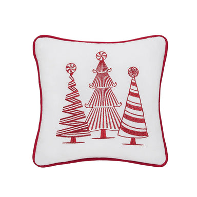 Peppermint Trees 10x10 Pillow