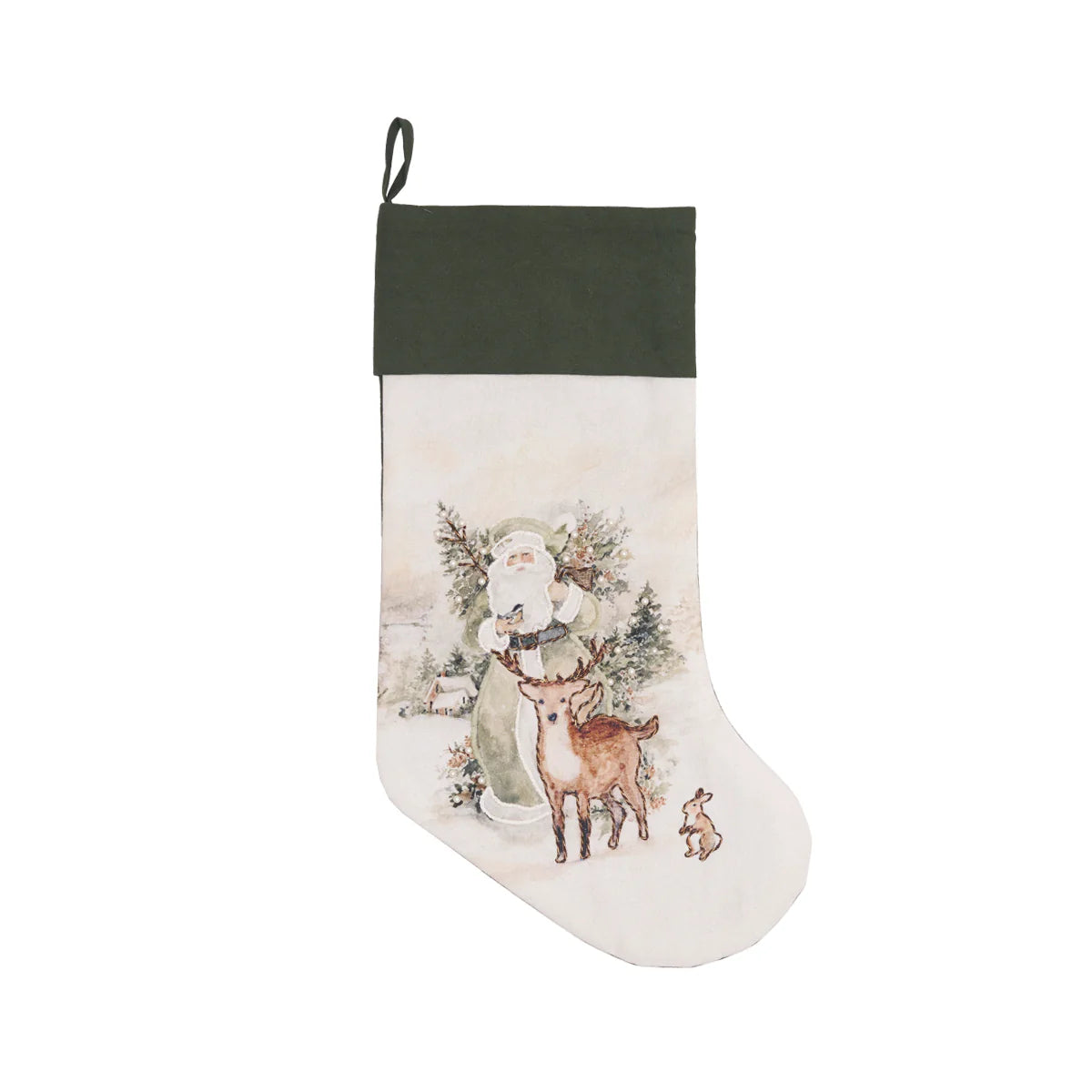 Woodland Santa and Animals Stocking