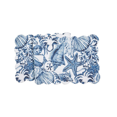 Blue Coast Shells 51 inch Table Runner