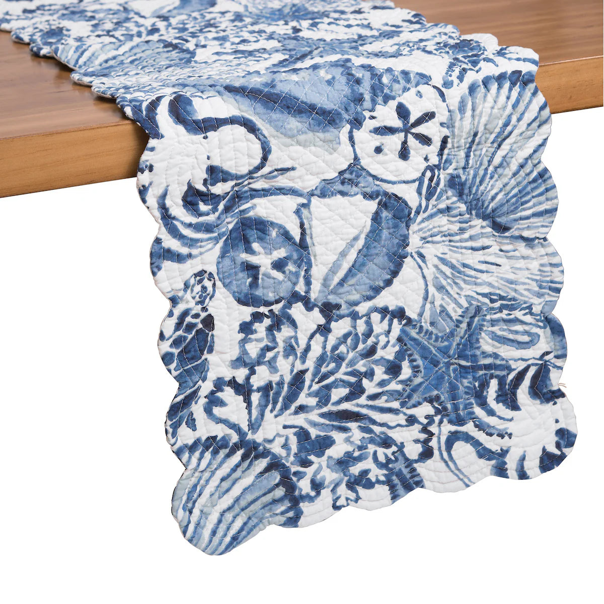Blue Coast Shells 51 inch Table Runner