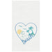 Beach Heart Waffle Weave Kitchen Towel