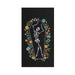 Skeleton Coffin Dance Black Waffle Weave Kitchen Towel