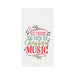 It's Never Too Early For Christmas Music Waffle Weave Kitchen Towel    