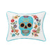 Aqua Sugar Skull 12x16 Pillow