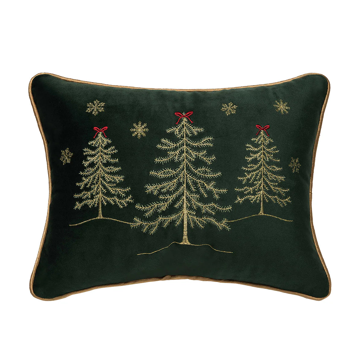 Velvet Gold Trees 12x16 inch Pillow