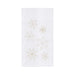 Golden Snowflakes Embroidered Flour Sack Kitchen Towel    