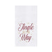 Jingle All The Way Embroidered Flour Sack Kitchen Towel    