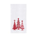 Peppermint Trees Embroidered Flour Sack Kitchen Towel    