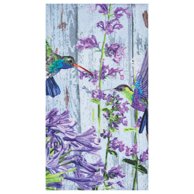 Purple Hummingbirds Printed Kitchen Towel