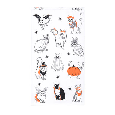 Costume Cats Printed Flour Sack Kitchen Towel