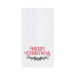 Merry Christmas Garland Embroidered Flour Sack Kitchen Towel