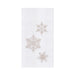Champagne Snowflakes Embroidered Flour Sack Kitchen Towel