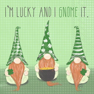 Lucky Gnomes Cocktail Napkins    