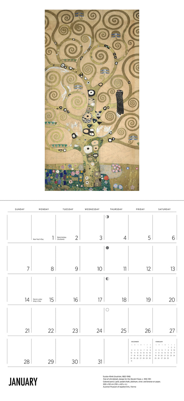 Gustav Klimt 2024 Wall Calendar    