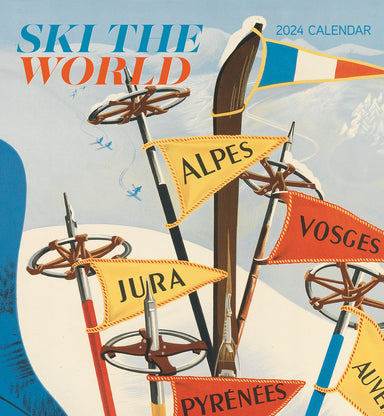 Ski The World 2024 Wall Calendar    