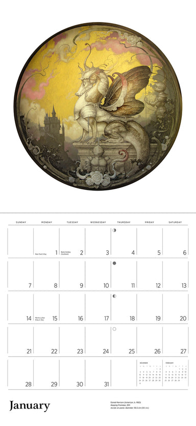 The Art of Daniel Merriam 2024 Wall Calendar    