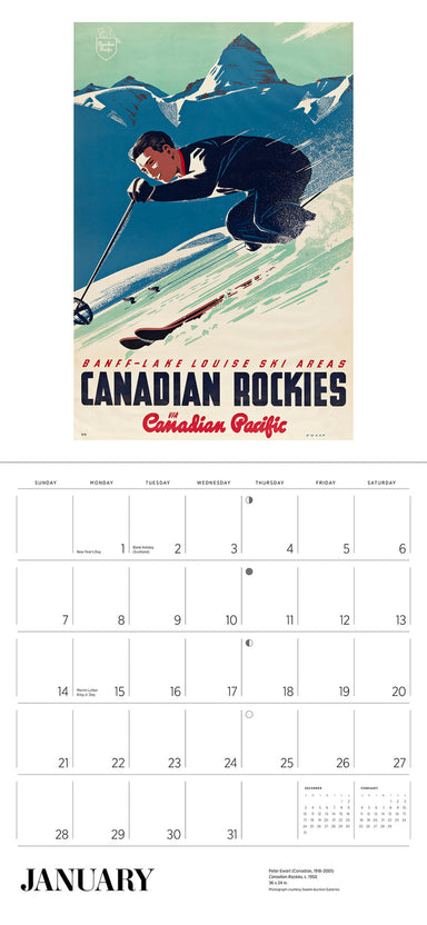 Canadian Travel Posters 2024 Wall Calendars    