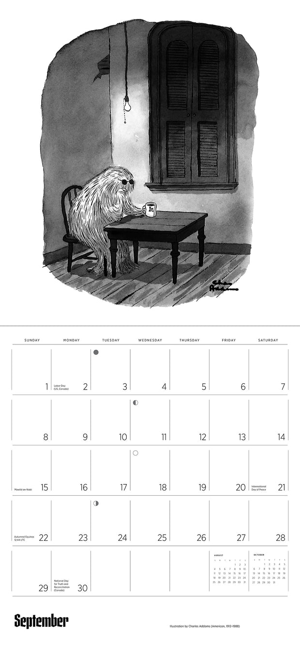 Charles Addams The Addams Family 2024 Wall Calendar    
