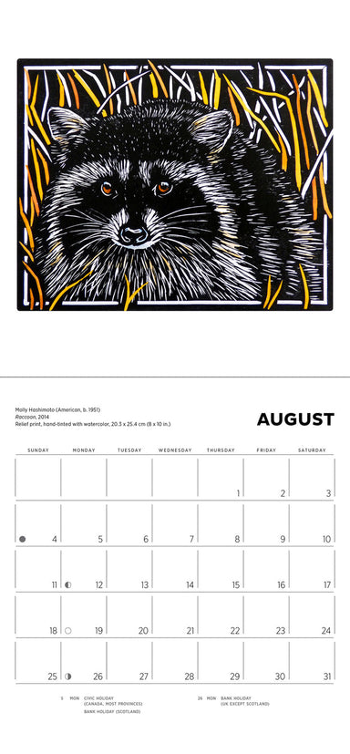 Molly Hashimoto Wildlife 2024 Mini Wall Calendar    