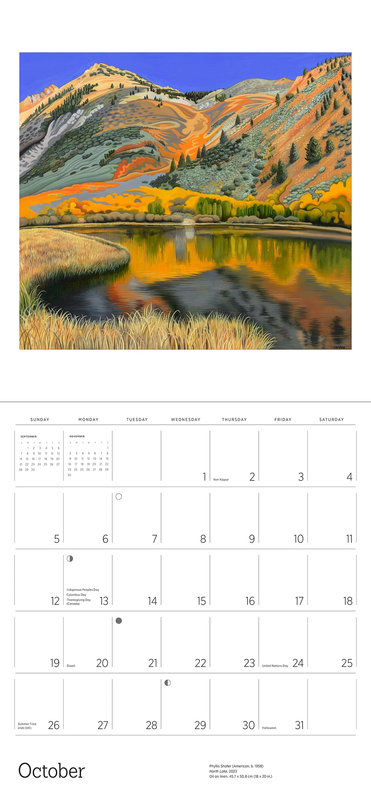 Phyllis Shafer Nature Divine 2025 Wall Calendar    