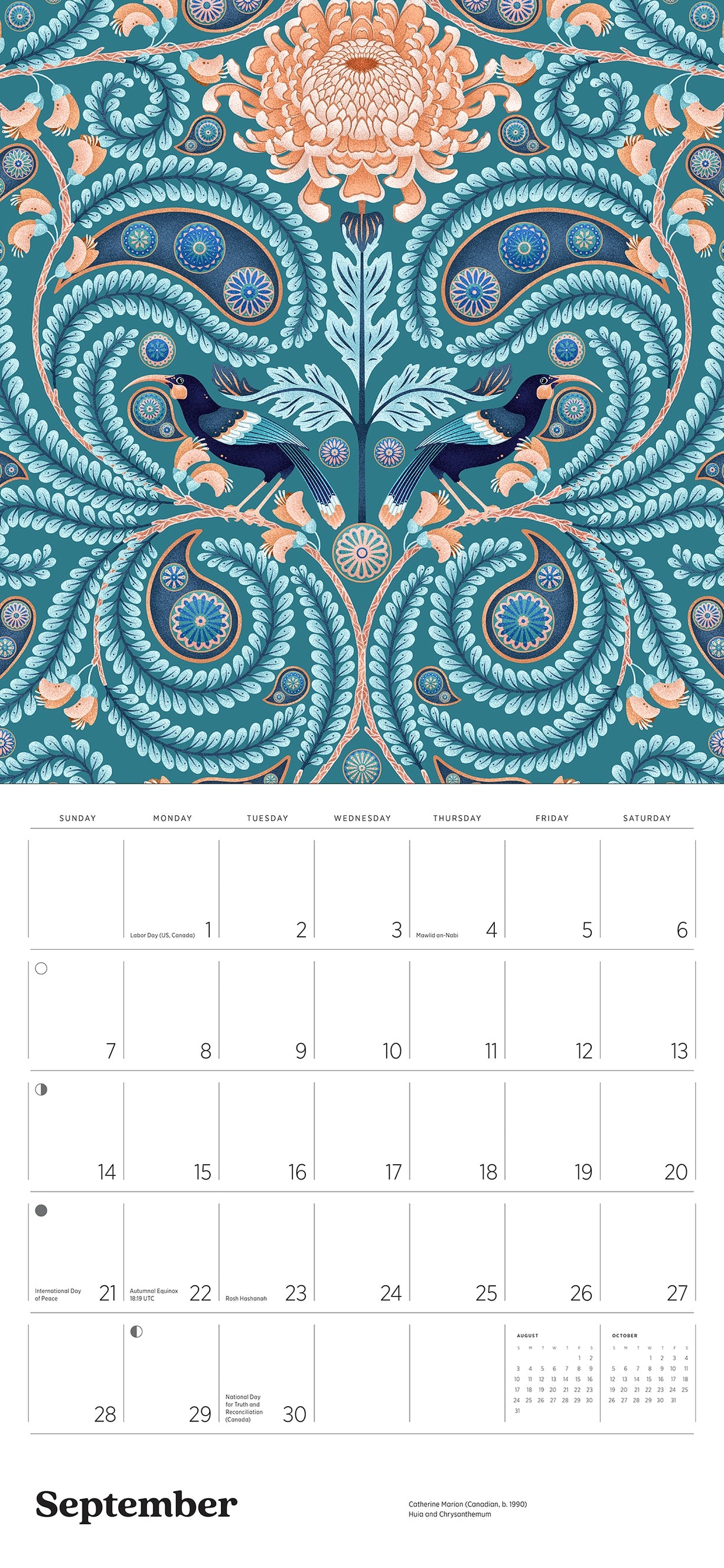 Catherine Marion Folklore and Flora 2025 Wall Calendar    