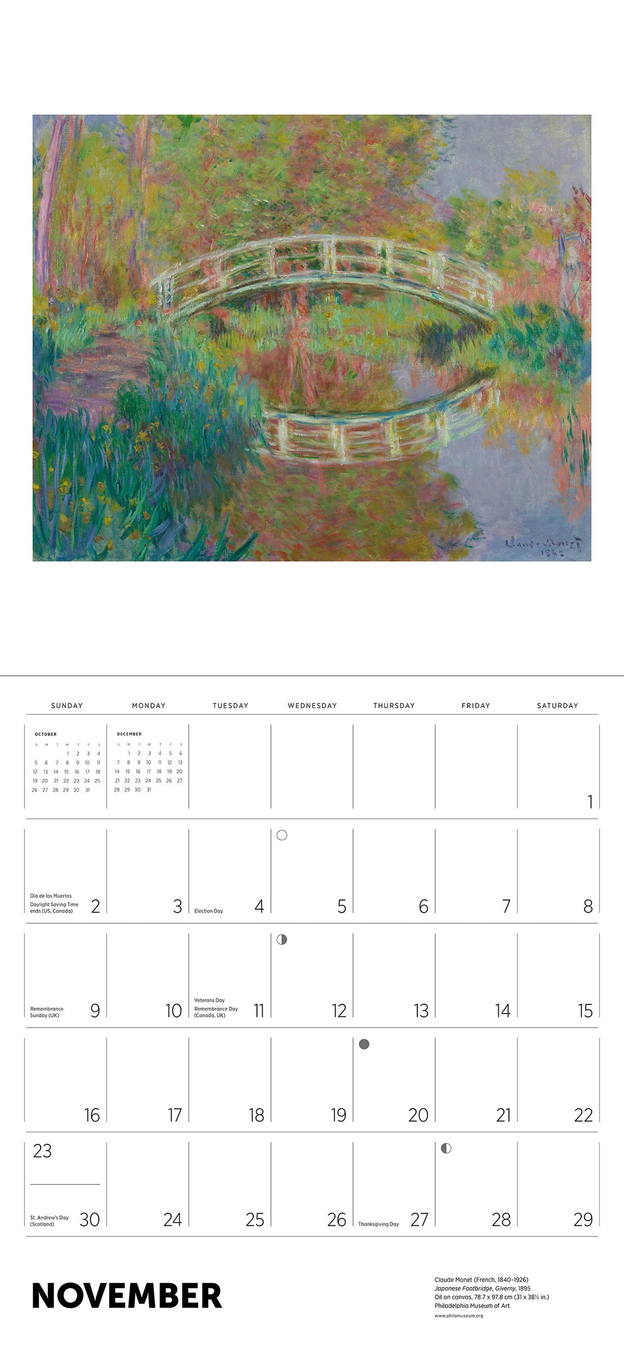 Claude Monet 2025 Wall Calendar    