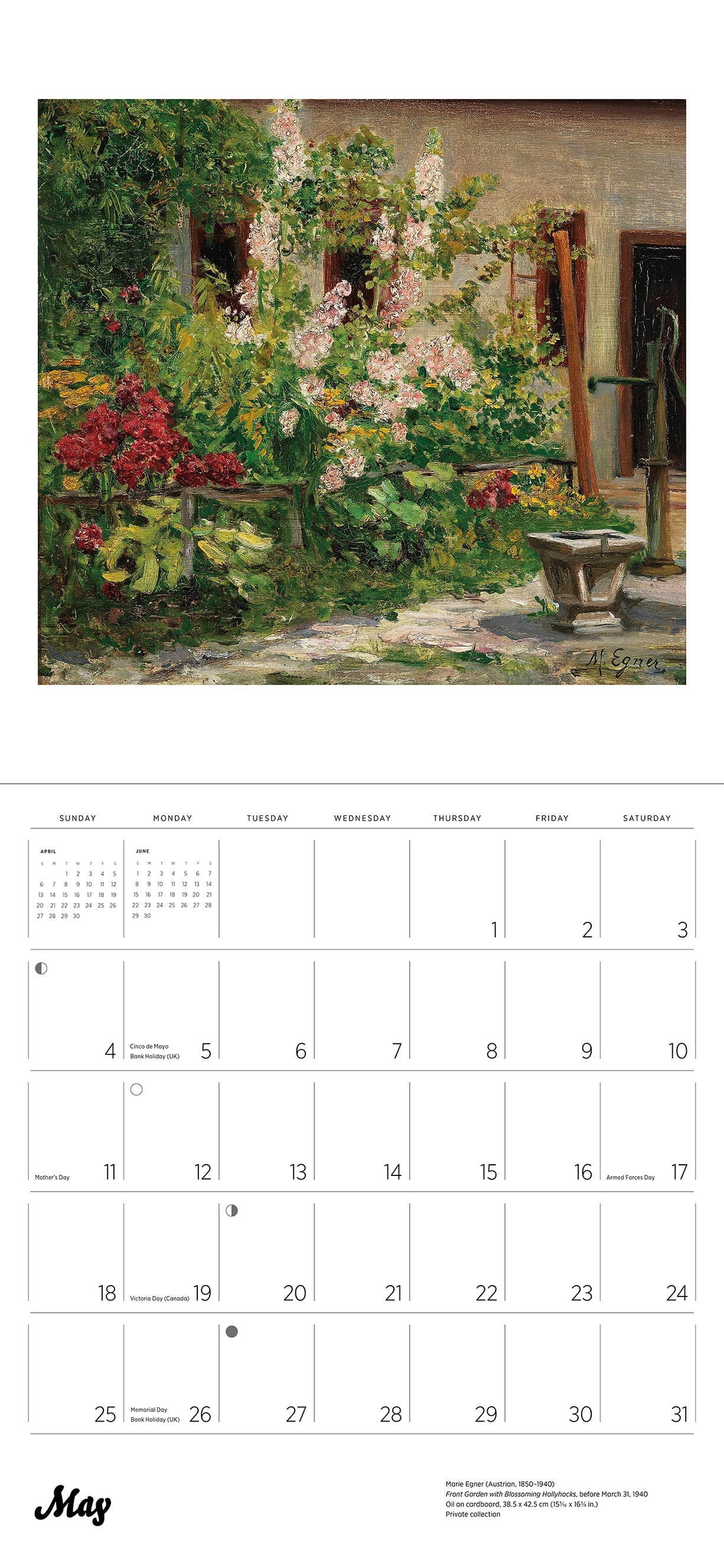 Gardens of The Impressionists 2025 Wall Calendar    