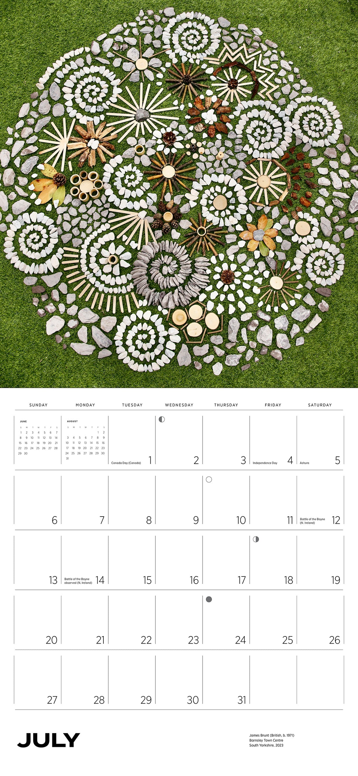 Fleeting Forms - The Art of James Brunt 2025 Wall Calendar    