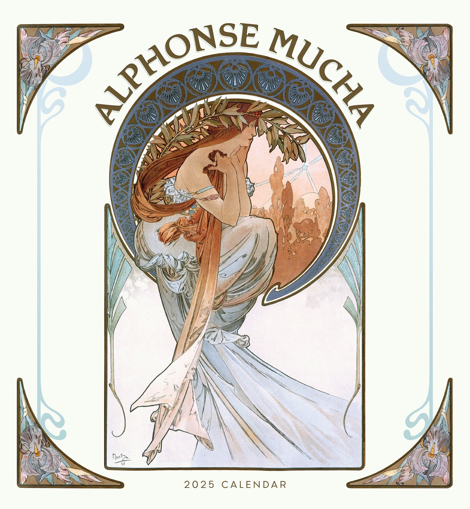 Alphonse Mucha 2025 Wall Calendar    