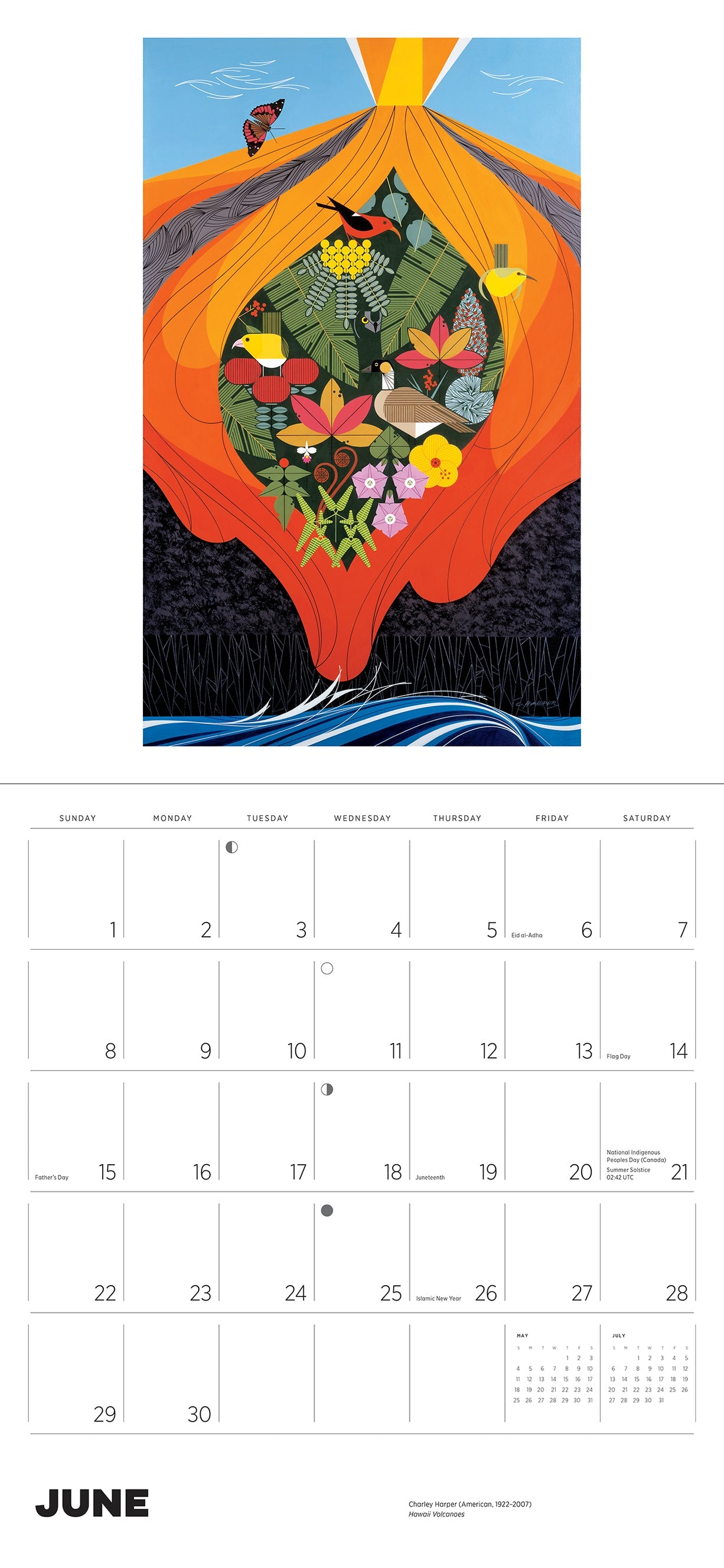 Charley Harper 2025 Wall Calendar    